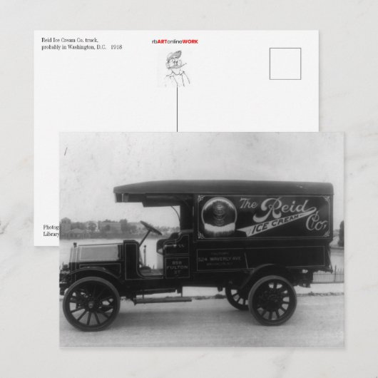 Ice Cream Truck Briefkaart (Voorkant / Achterkant)