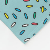 Ice Cream Truck Design Aangepaste naam Fleece Deken (Hoek)