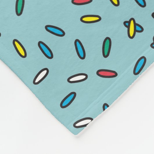 Ice Cream Truck Design Aangepaste naam Fleece Deken (Hoek)