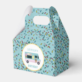 Ice Cream Truck Design Birthday Bedankdoosjes