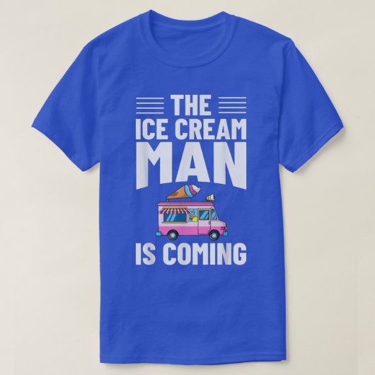 Ice Cream Truck Driver Ice Cream Van Man1016 T-shirt (Design voorkant)
