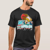 Ice Cream Truck-driver voor ijsklokken  T-shirt (Voorkant)