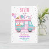 Ice Cream Truck Elke leeftijd Sweet Verjaardagsfee Kaart (Staand voorkant)