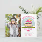 Ice Cream Truck Foto Kinder Kleuterschool Afstuder Kaart (Staand voorkant)