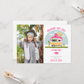 Ice Cream Truck Foto Kinder voorschool Afstuderen Kaart (Voorkant / Achterkant in situ)