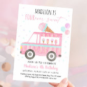Ice Cream Truck Four Ever Sweet Birthday Kaart