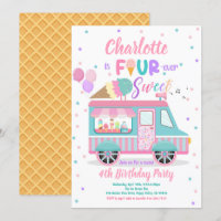 Ice Cream Truck Fourever Lief 4e Verjaardagsfeest