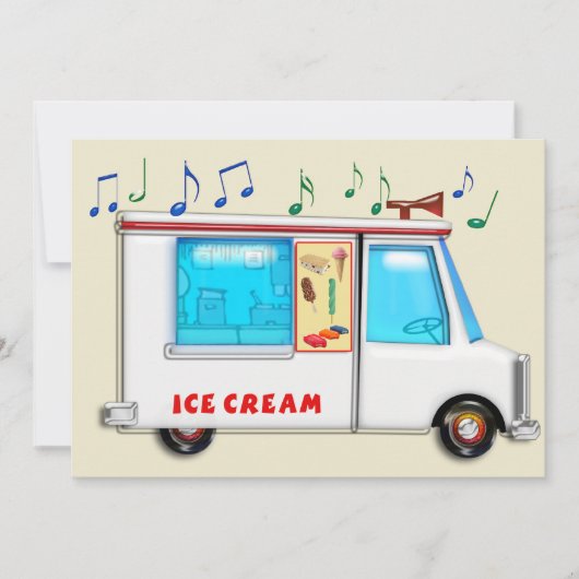 Ice Cream Truck Kaart (Voorkant)