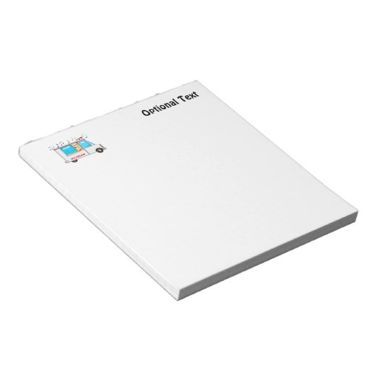 Ice Cream Truck met Muziek Notitieblok (Schuin)