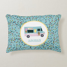 Ice Cream Truck-ontwerp Accent Kussen