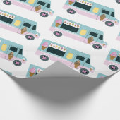 Ice Cream Truck-ontwerp Cadeaupapier (Hoek)
