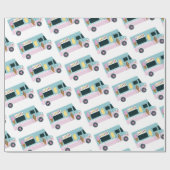 Ice Cream Truck-ontwerp Cadeaupapier (Vlak)