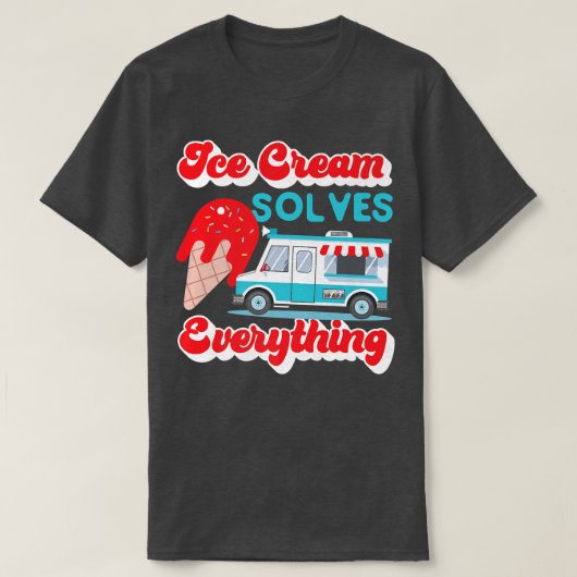 Ice Cream Truck-ontwerp voor Ice Cream Lover T-shirt (Design voorkant)
