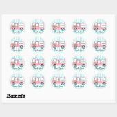 Ice Cream Truck Ronde Sticker (Vel)