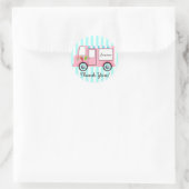 Ice Cream Truck Ronde Sticker (Tas)
