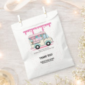 Ice Cream Truck Scoop Sprinkles Baby shower Bedankzakje (Geknipt)