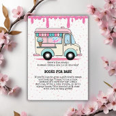 Ice Cream Truck Scoop Sprinkles Baby shower Informatiekaartje