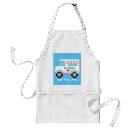 Ice Cream Truck Vendor Apron Standaard Schort (Voorkant)