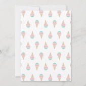 Ice Cream Truck Verjaardagsfeest uitnodiging (Achterkant)