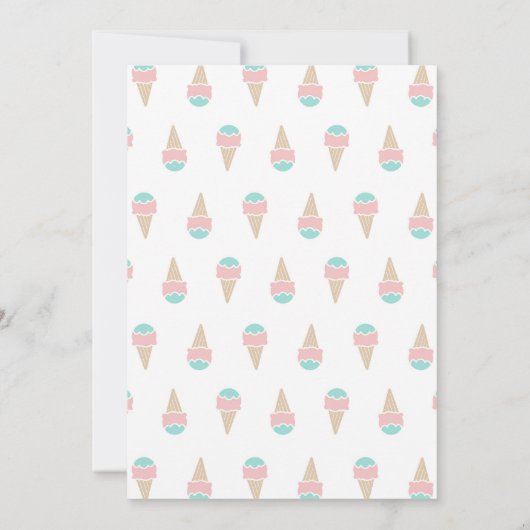 Ice Cream Truck Verjaardagsfeest uitnodiging (Achterkant)