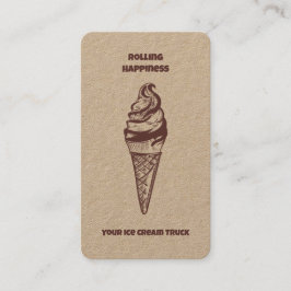 Ice Cream Truck Visitekaartje