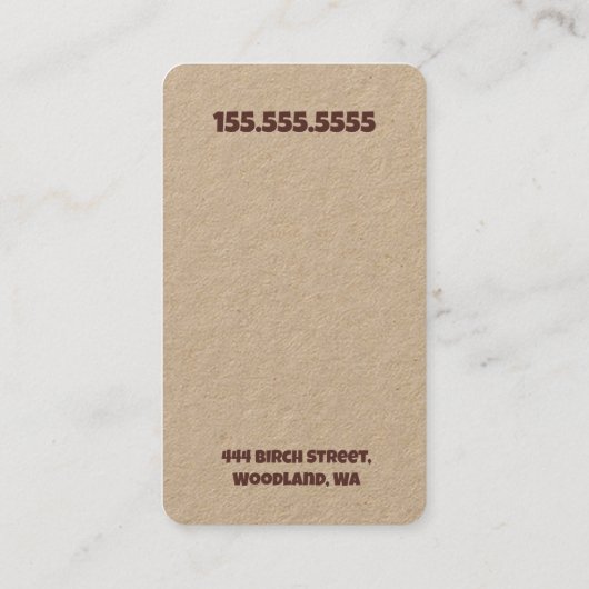 Ice Cream Truck Visitekaartje (Achterkant)