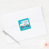 Ice Cream Truck woorden toevoegen sticker (Envelop)