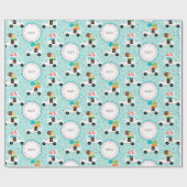 Ice Cream Trucks Happy Birthday - persoonlijk Cadeaupapier (Vlak)