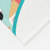 Ice Cream Trucks Sprinkles Girls gepersonaliseerd Fleece Deken (Hoek)