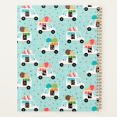 Ice Cream Trucks Sprinkles Girls gepersonaliseerd Planner (Achterkant)