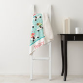 Ice Cream Trucks Sprinkles Girls gepersonaliseerd Sherpa Deken (In situ)