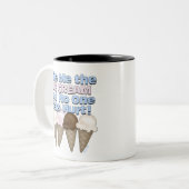 Ice Cream Tweekleurige Koffiemok (Voorkant links)