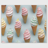 Ice Cream Twist Kegels Cadeaupapier (Vlak)