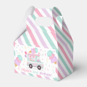 Ice Cream Two Sweet 2de verjaardag Gift Bedankdoosjes (Achterkant)