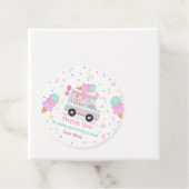 Ice Cream Two Sweet 2de verjaardag Gift Bedankjes Labels (In situ)