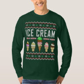 Ice Cream Ugly KerstSweater T-shirt (Voorkant)