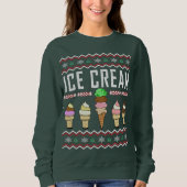 Ice Cream Ugly KerstSweater Trui (Voorkant)