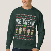 Ice Cream Ugly KerstSweater Trui (Voorkant)