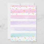 Ice Cream Uitnodiging Twee Zoete 2e Verjaardag (Achterkant)