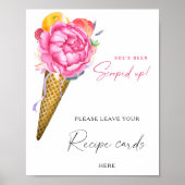 Ice cream - Uw receptkaart hier Poster (Voorkant)