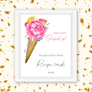 Ice cream - Uw receptkaart hier Poster