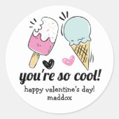 Ice Cream Valentijn Sticker (Voorkant)