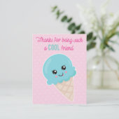 Ice Cream Valentijnsdag klaslokaal kaart (Staand voorkant)