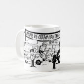 Ice Cream Van Cartoon Koffiemok (Voorkant links)