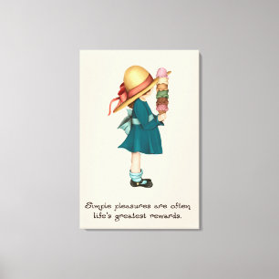Ice Cream van Isabel Canvas Afdruk