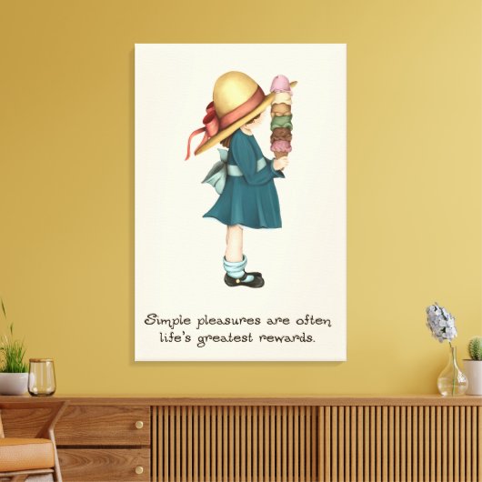 Ice Cream van Isabel Canvas Afdruk (Insitu (Woonkamer))