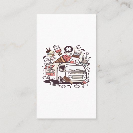 Ice Cream Van Visitekaartje (Voorkant)