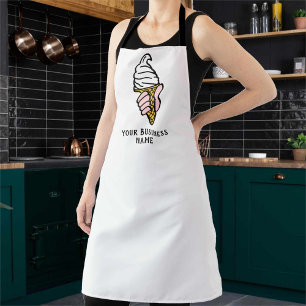 Ice Cream Vendor Apron met Ice Cream Afbeelding Schort