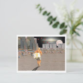 Ice Cream Vendor on Beach Briefkaart (Staand voorkant)