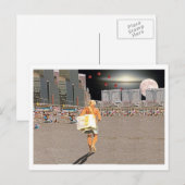 Ice Cream Vendor on Beach Briefkaart (Voorkant / Achterkant)